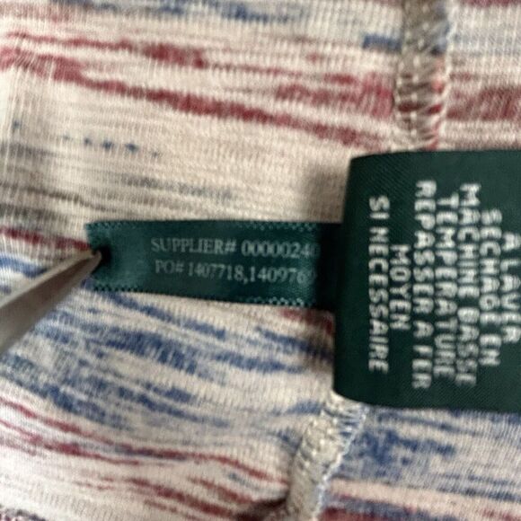 Ralph Lauren Womens LG Boho Hoodie Multicolor Pockets Long Sleeve V-Neck Tribal - Picture 11 of 12